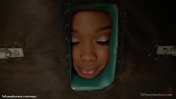 Ts Masseuse Fucks Hot Ebony Babe Hard